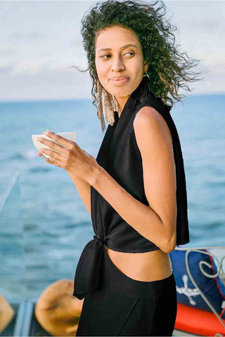 Sinem Babacan - Ayrılabilen Uzun Elbise 3 in 1 Siyah 1