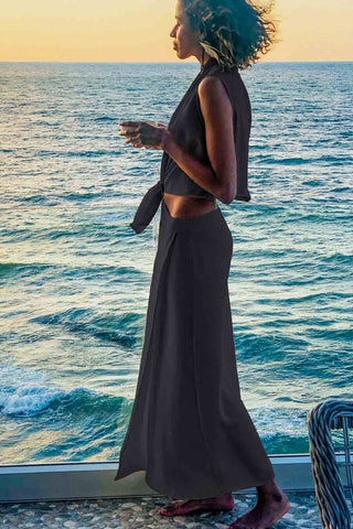 Sinem Babacan - Ayrılabilen Uzun Elbise 3 in 1 Siyah 2