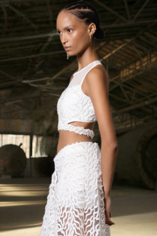 Sırt Dekolteli Tül Büstiyer