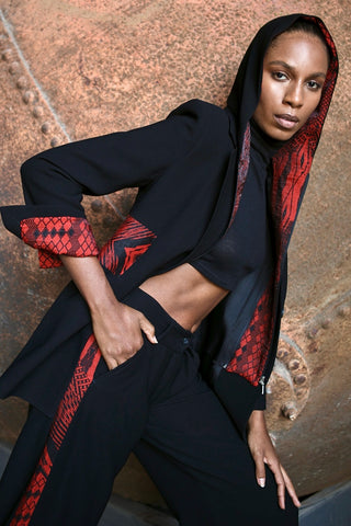 Blazer Garni Siyah Ceket