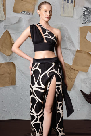 Hidden Zipper Slit Long Skirt