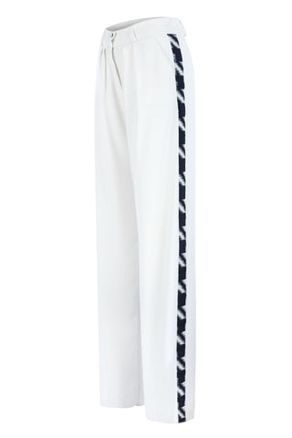 Zayıf Gösteren Garni Pileli Pantolon