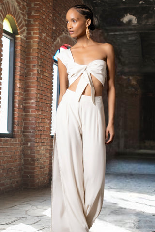 Tek Omuz Ekru Büstiyer