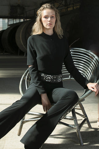 Gizli Göğüs Dekolteli Bluz