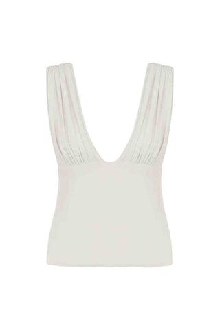 Büzgülü Beyaz Büstiyer