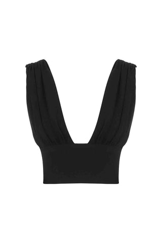 Sinem Babacan - Büzgülü Büstiyer Siyah 6