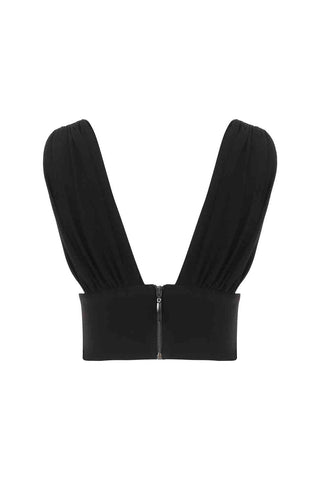 Sinem Babacan - Büzgülü Büstiyer Siyah 7