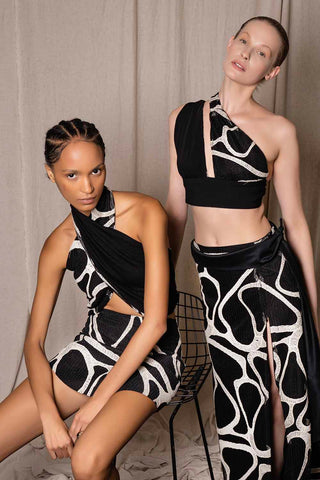 Gizli Fermuar Yırtmaçlı Uzun Etek / Sinem Banacan