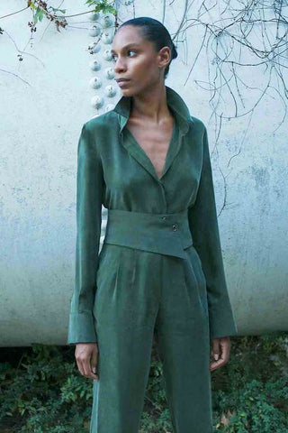 Sinem Babacan - Multifonksiyonel 2 in 1 Vegan Tulum Yeşil 3