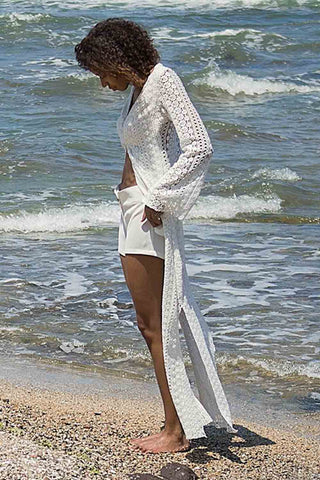 Sinem Babacan - Multifonksiyonel Güpür Tunik Elbise 2in1 2