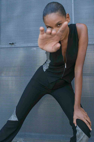 Sinem Babacan - Parça Derili 2in1 Yelek 1