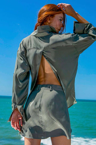 Asimetrik Uçuşan Şort Etek