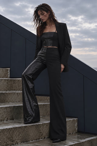 Removable Hooded Blazer Jacket