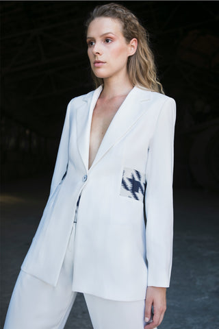 Detachable Hooded Blazer Jacket