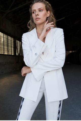 Detachable Hooded Blazer Jacket