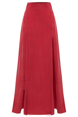 Gizli Fermuarlı Yırtmaçlı Etek