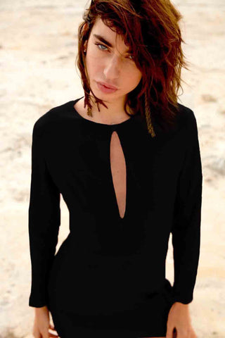 Sinem Babacan - Zayıf Gösteren Kısa Elbise Siyah 1