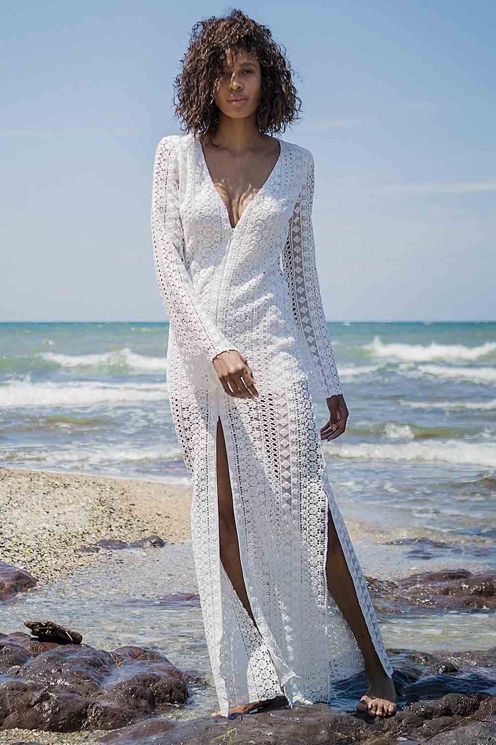 Sinem Babacan - Multifonksiyonel Güpür Tunik Elbise 2in1 3