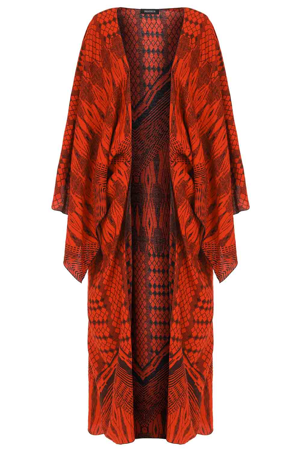 Sinem Babacan - Multifonksiyonel Kimono Elbise 3in1 Kırmızı 7